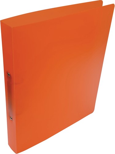Alpha classeur à anneaux, pour ft A4, en PP, 2 anneaux de 25 mm, orange tranparent