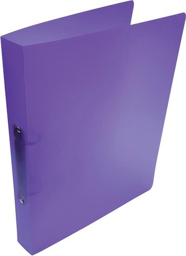 Alpha classeur à anneaux, pour ft A4, en PP, 2 anneaux de 25 mm, violet tranparent