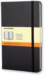 Moleskine notitieboek, ft 13 x 21 cm, gelijnd, harde cover, 240 bladzijden, zwart 1 Stuk