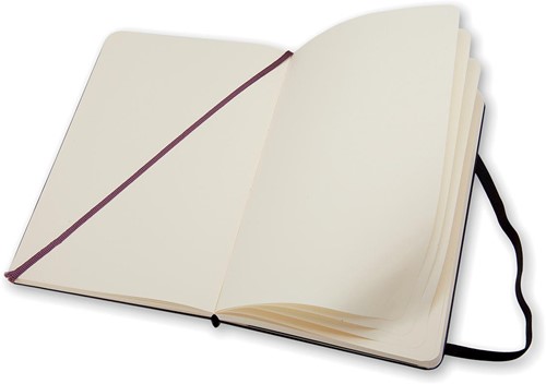 Moleskine notitieboek, ft 13 x 21 cm, effen, harde cover, 240 bladzijden, zwart 1 Stuk-1