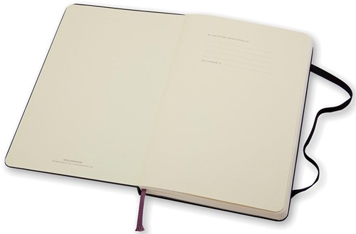 Moleskine notitieboek, ft 13 x 21 cm, effen, harde cover, 240 bladzijden, zwart 1 Stuk-3