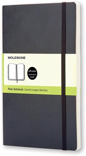 Moleskine notitieboek, ft 9 x 14 cm, effen, soepele cover, 192 bladzijden, zwart 1 Stuk