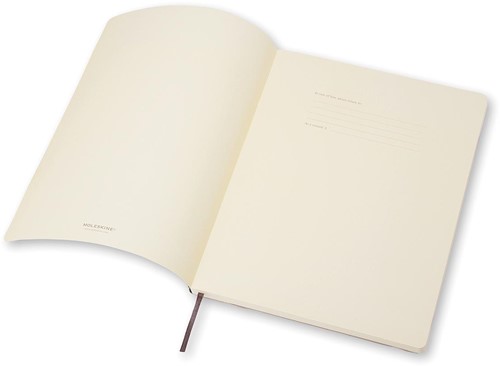 Moleskine notitieboek, ft 19 x 25 cm, geruit, soepele cover, 192 blad, zwart-1