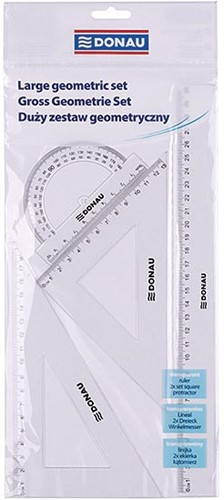DONAU kit de dessin geometric, 4 pièces