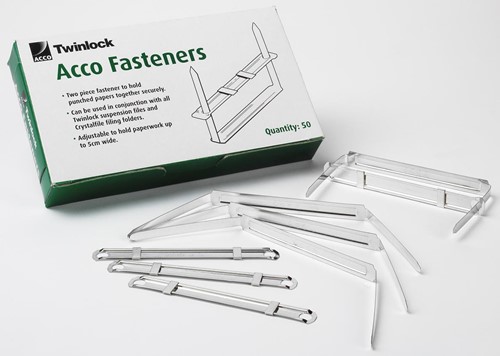 Acco fixe-dossiers, boîte de 50 pièces 50 Stuk