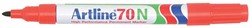 Artline Marqueur permanent 70N rouge 1 Stuk