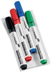 Legamaster marqueur pour tableaux blancs TZ 100, étui de 4 pièces en couleurs assorties 4 Stuk