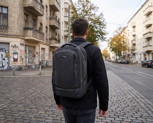 Donau Travel rugzak Berlin, 16 l, 15,6 inch, zwart-2