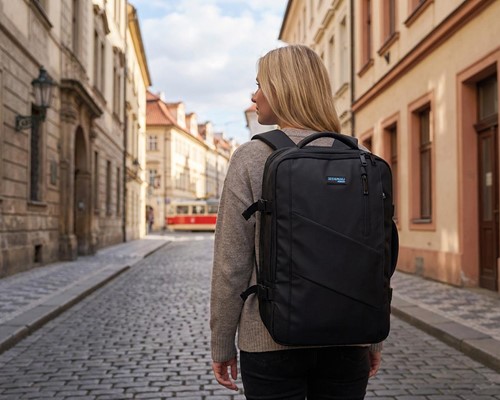 Donau Travel rugzak Prague, 32 l, 17 inch, zwart-2