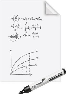 Magic Chart Legamaster Whiteboard 600x800mm wt 25v 25 Vel