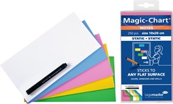 Legamaster Magic-Chart notes, 250 feuilles, ft 10 x 20 cm, assorti