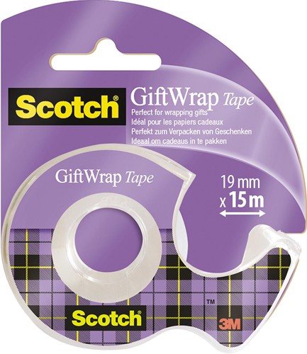 Scotch Gift Wrap tape ft 19 mm x 15 m, op blister