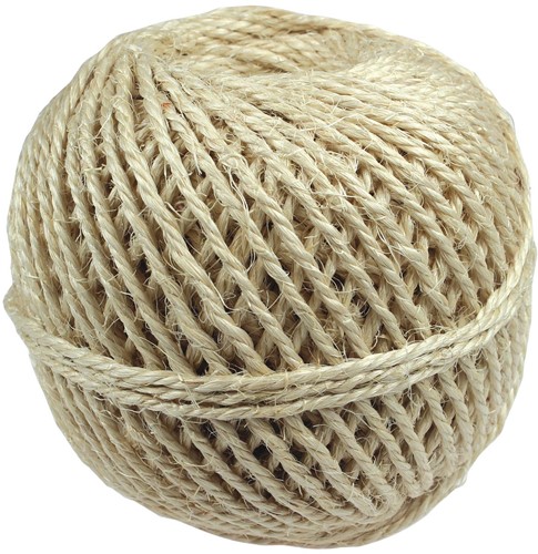 Corde sisal triple fil, bobine de 2.500 g, +/- 450 m