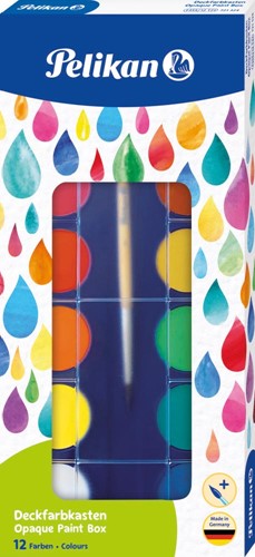 Pelikan boîte de couleurs gouaches Paintbox, 12 godets 1 Stuk