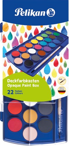 Pelikan verfdoos plakkaatverf Paintbox 22 napjes 1 Stuk