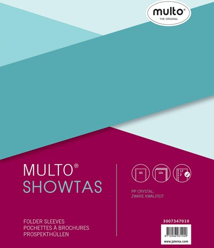 Multo pochette perforée, ft A5, perforation 17 trous, lisse, paquet de 10