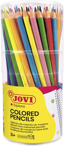 Jovi crayon de couleur Woodless, boîte de 48 pièces