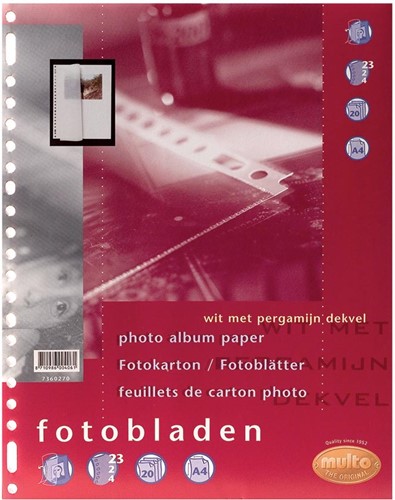 Multo fotobladen wit 20 Vel