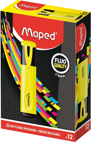Maped surligneur Fluo'Peps Classic, jaune