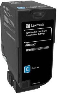 Lexmark Return Program toner CS72x, 7.000 pagina's, OEM 74C2SC0, cyaan
