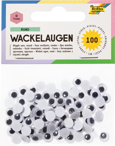 Folia knutseloogjes rond 7 mm