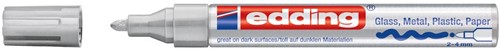 Edding glanslakmarker e-750 CR zilver