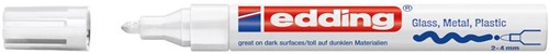 Edding glanslakmarker e-750 CR wit