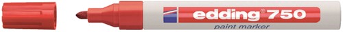 Viltstift edding 750 lak rond 2-4mm rood 1 Stuk