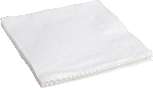 Serviettes, ft 24 x 24 cm, 2 plis, blanc, paquet de 10 x 400 pièces