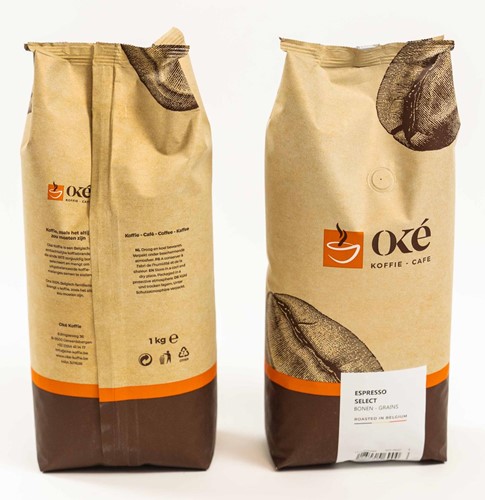 Oké café en grains, paquet de 1 kg, Espresso Select