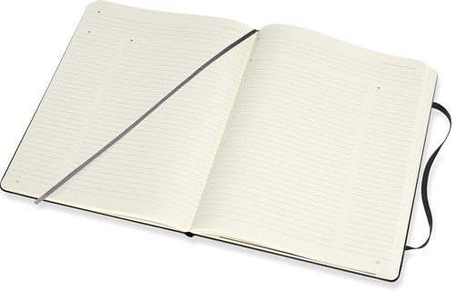Moleskine notitieboek professional,  ft 19 x 25 cm, gelijnd, harde cover, 189 blad, zwart-3