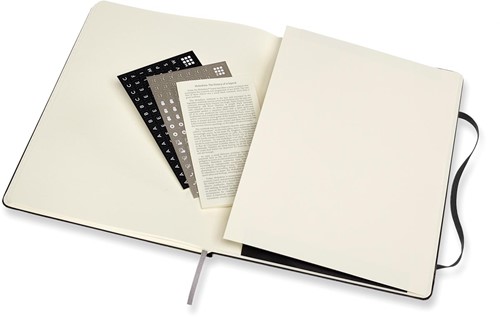 Moleskine notitieboek professional,  ft 19 x 25 cm, gelijnd, harde cover, 189 blad, zwart-4