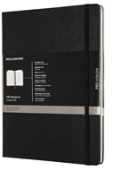 Moleskine notitieboek professional,  ft 19 x 25 cm, gelijnd, harde cover, 189 blad, zwart
