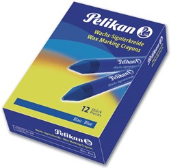 Pelikan crayon de cire à marquer 772 bleu, boîte de 12 pièces