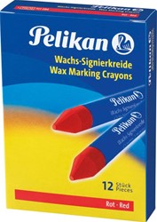 Pelikan crayon de cire à marquer 772 rouge, boîte de 12 pièces