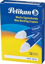 Pelikan crayon de cire à marquer 772 blanc, boîte de 12 pièces