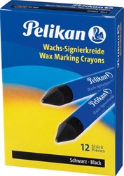 Pelikan crayon de cire à marquer 772 noir, boîte de 12 pièces