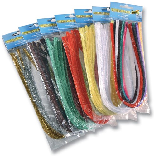 Folia ficelle chenille paquet de 100 pièces, diamètre 8 mm