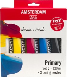 Amsterdam peinture acrylique tube de 20 ml, étui de 6 tubes