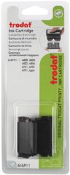Trodat tampon encreur de rechange noir, pour cachet 4911/4820/4822/4846, blister de 2 pièces