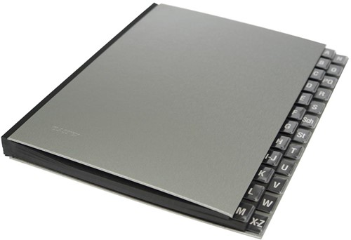 Class'ex sorteermap met letteraanduiding A-Z, zilver