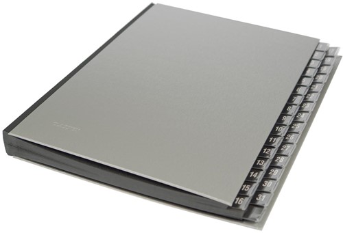 Class'ex classeur-trieur avec numérotation de 1-31, argent