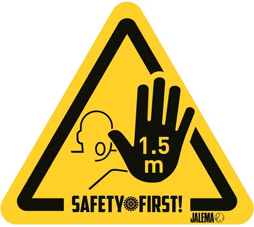 Waarschuwingssticker, houd afstand 1