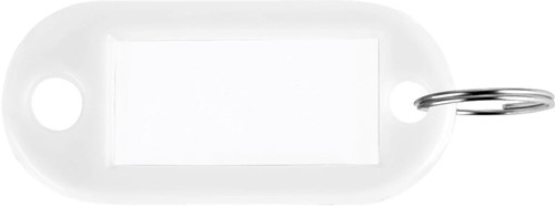 Porte-clés blanc, boîte de 100 pièces 100 Stuk