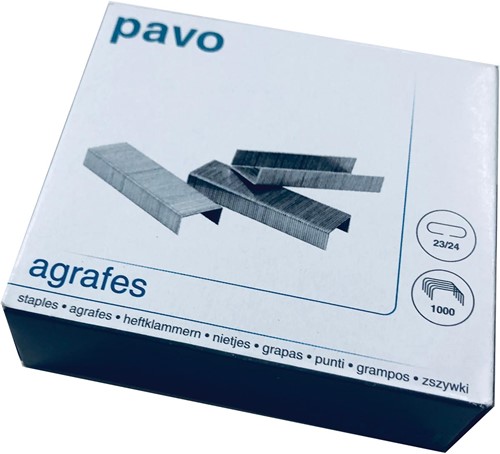 5 Star agrafes 23/24, galvanisées, boîte de 1.000 agrafes