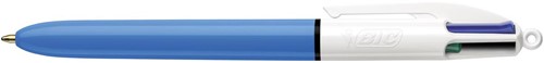 Bic 4 Colours Original 4-kleurenbalpen, 0,32 mm, klassieke inktkleuren, lichaam blauw
