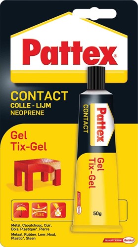Pattex contactlijm Tix-Gel, tube van 50 g, op blister 1 Stuk
