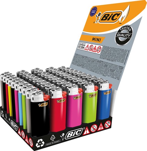 BIC Mini briquet à pierre, présentoir de 50 pièces