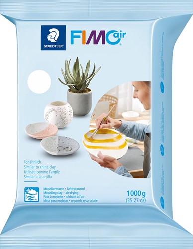 Staedtler Pâte à modeler Fimo Air blanc, paquet de 1 kg