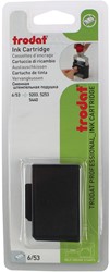 Trodat tampon encreur de rechange noir, pour cachet 5440/5440L/5203, blister de 2 pièces
